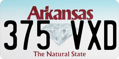 AR license plate 375VXD