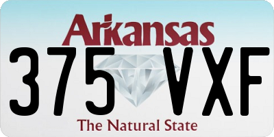 AR license plate 375VXF