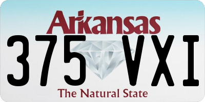 AR license plate 375VXI