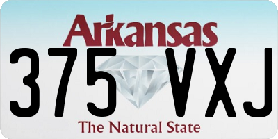AR license plate 375VXJ