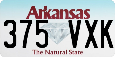 AR license plate 375VXK