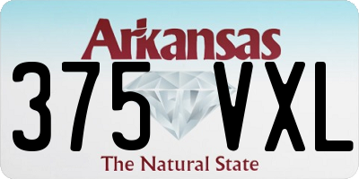 AR license plate 375VXL