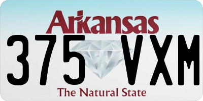 AR license plate 375VXM