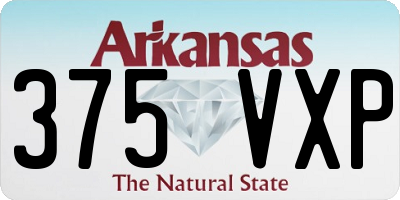 AR license plate 375VXP