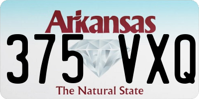 AR license plate 375VXQ