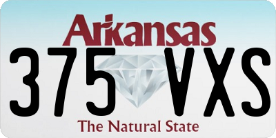 AR license plate 375VXS