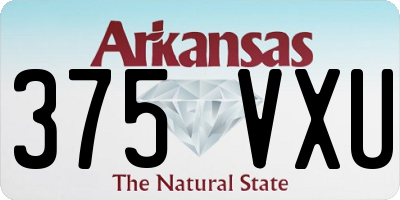 AR license plate 375VXU
