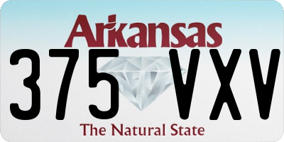 AR license plate 375VXV