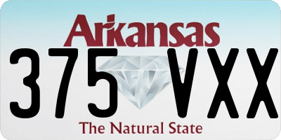 AR license plate 375VXX