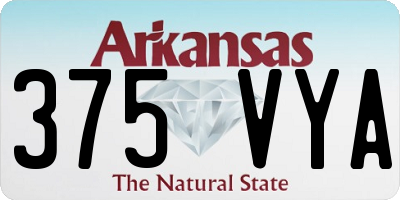 AR license plate 375VYA