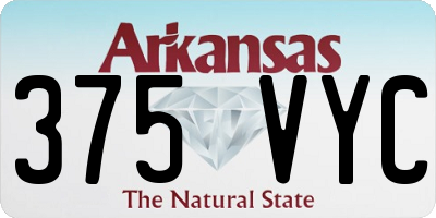 AR license plate 375VYC