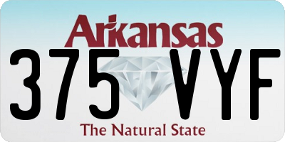 AR license plate 375VYF