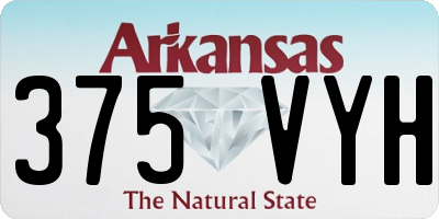 AR license plate 375VYH
