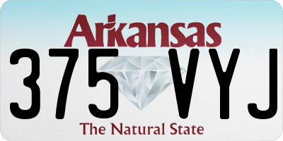 AR license plate 375VYJ