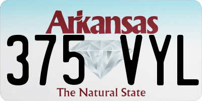 AR license plate 375VYL