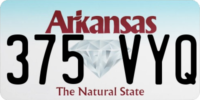 AR license plate 375VYQ