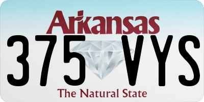 AR license plate 375VYS