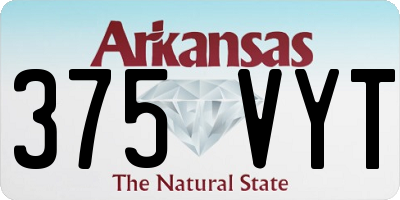 AR license plate 375VYT