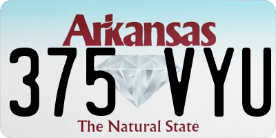 AR license plate 375VYU