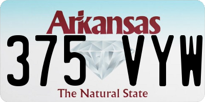 AR license plate 375VYW