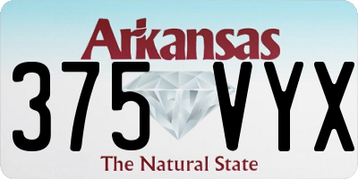 AR license plate 375VYX