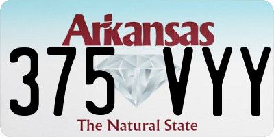 AR license plate 375VYY