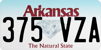 AR license plate 375VZA