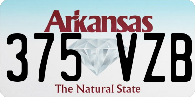 AR license plate 375VZB
