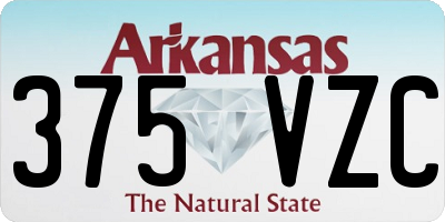 AR license plate 375VZC