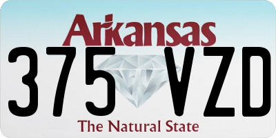 AR license plate 375VZD