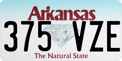 AR license plate 375VZE