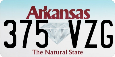 AR license plate 375VZG