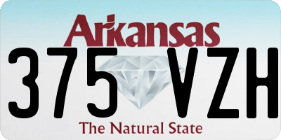 AR license plate 375VZH