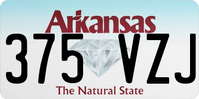 AR license plate 375VZJ