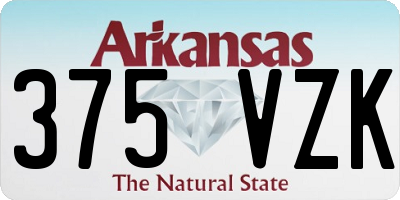 AR license plate 375VZK