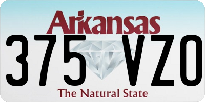AR license plate 375VZO
