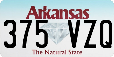 AR license plate 375VZQ
