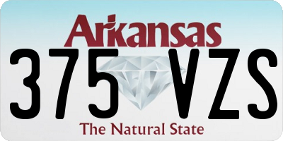 AR license plate 375VZS
