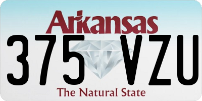 AR license plate 375VZU