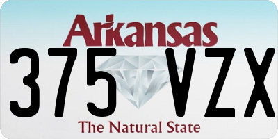 AR license plate 375VZX