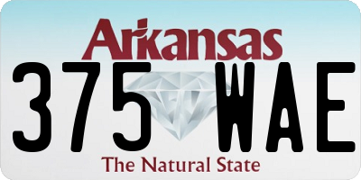 AR license plate 375WAE