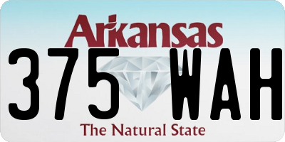 AR license plate 375WAH