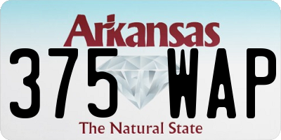 AR license plate 375WAP