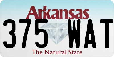 AR license plate 375WAT