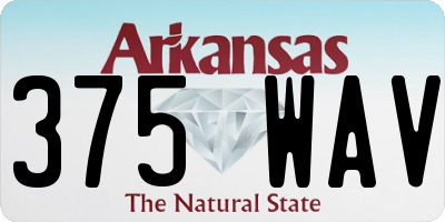 AR license plate 375WAV