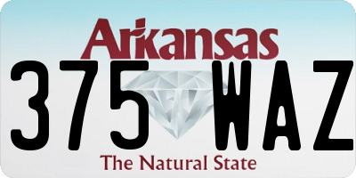 AR license plate 375WAZ