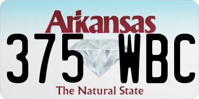 AR license plate 375WBC