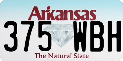 AR license plate 375WBH