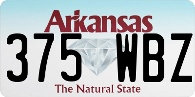AR license plate 375WBZ