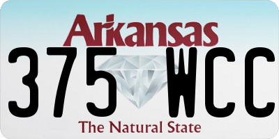 AR license plate 375WCC